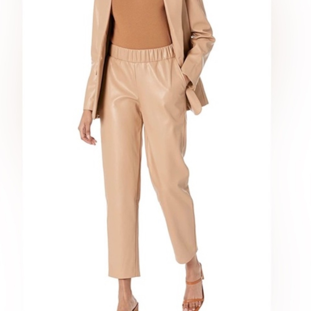 NWT The Drop Size 2X Women's Vegan Leather Pull-On Jogger (#BX)